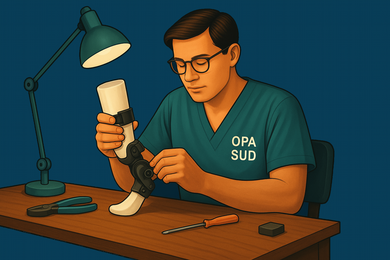 Fabrication d’une prothèse sur mesure pour animal – OPA SUD